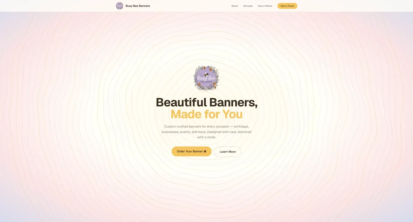 Busy Bee Banners